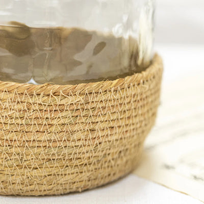 Tealight In Jute Basket