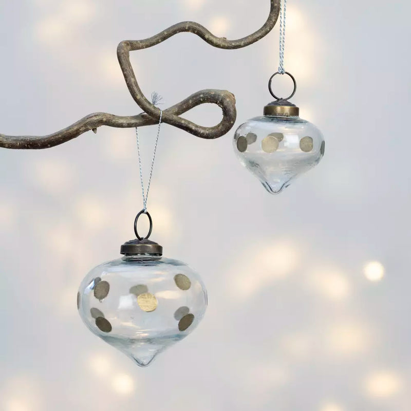 Small Gold Spotted Onion Bauble