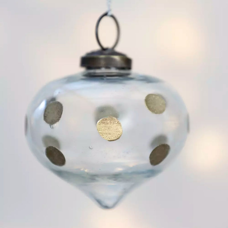 Large Gold Spotted Onion Bauble