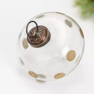 Large Gold Spotted Onion Bauble