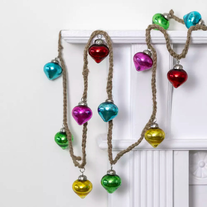 Multi Coloured Bauble Garland