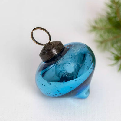 Shiny Blue Onion Bauble