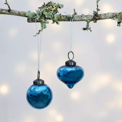 Shiny Blue Round Bauble