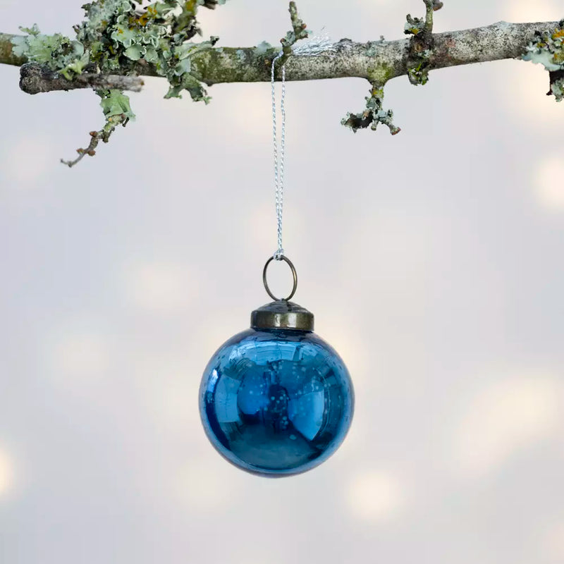 Shiny Blue Round Bauble