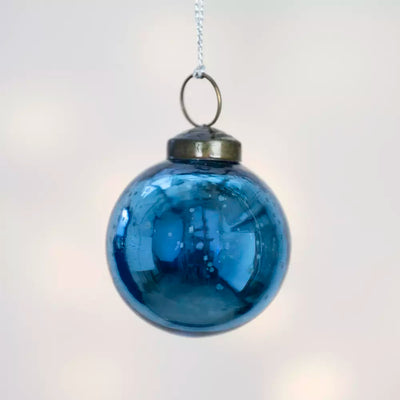 Shiny Blue Round Bauble