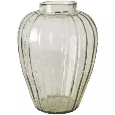 Tall Ribbed Vase