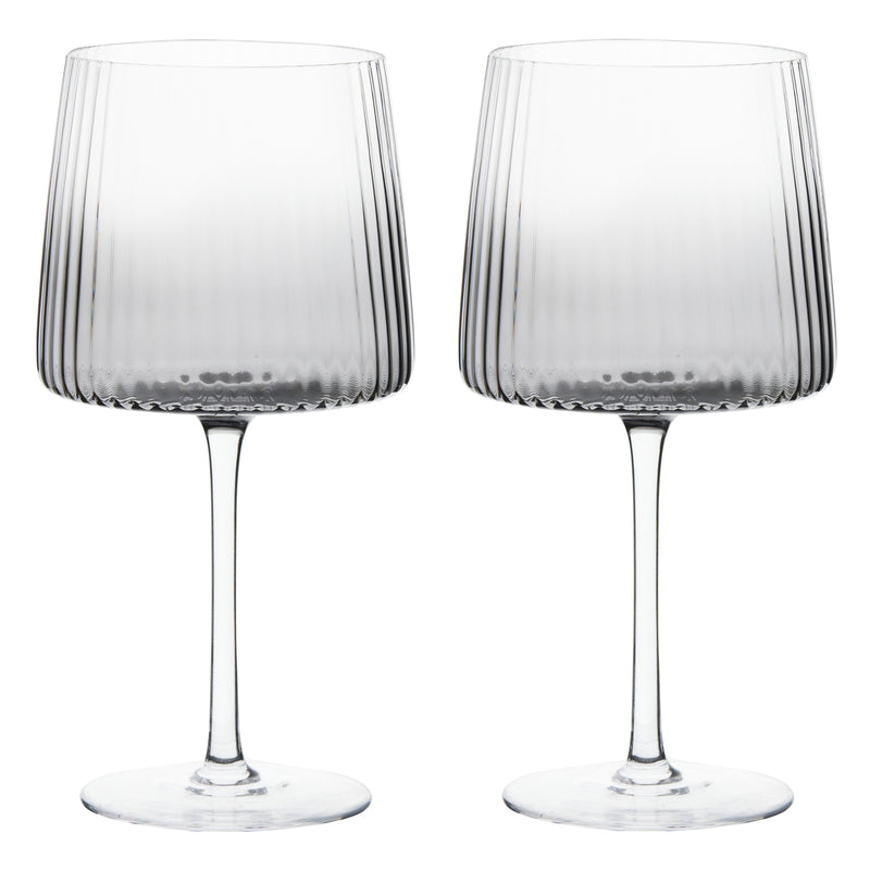 S/2 Smoke Ember Gin Glasses