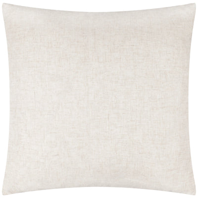 50x50cm Taupe Linen Velvet Cushion With Cream Border