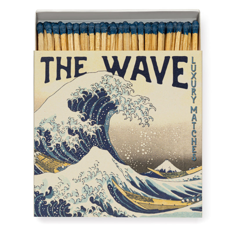 Hokusai Wave Print Luxury Matches