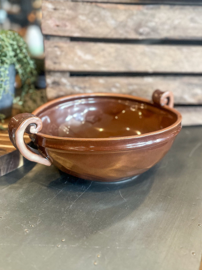 Maroon Stoneware Bowl