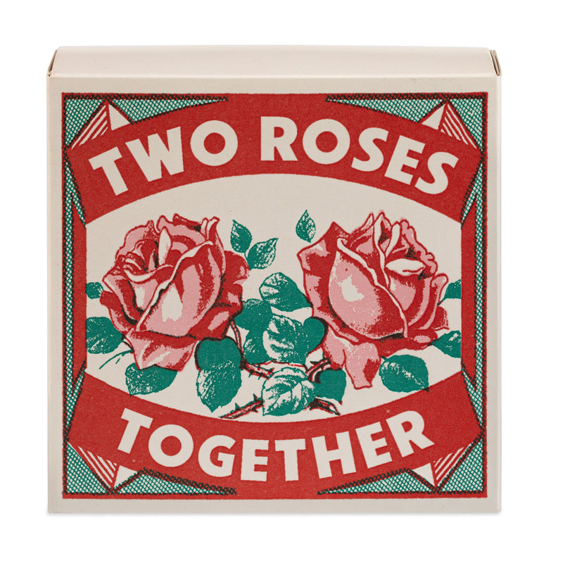 Two Roses Print Luxury Matches