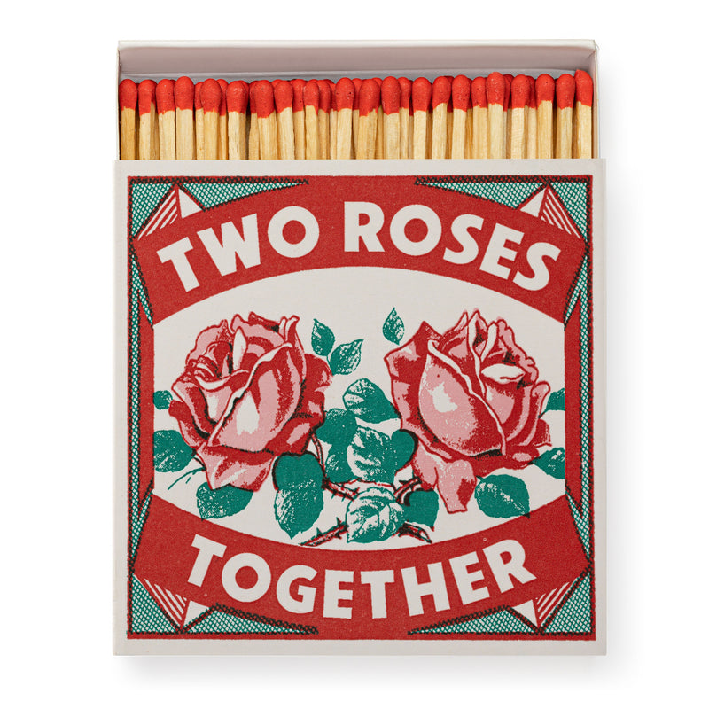 Two Roses Print Luxury Matches