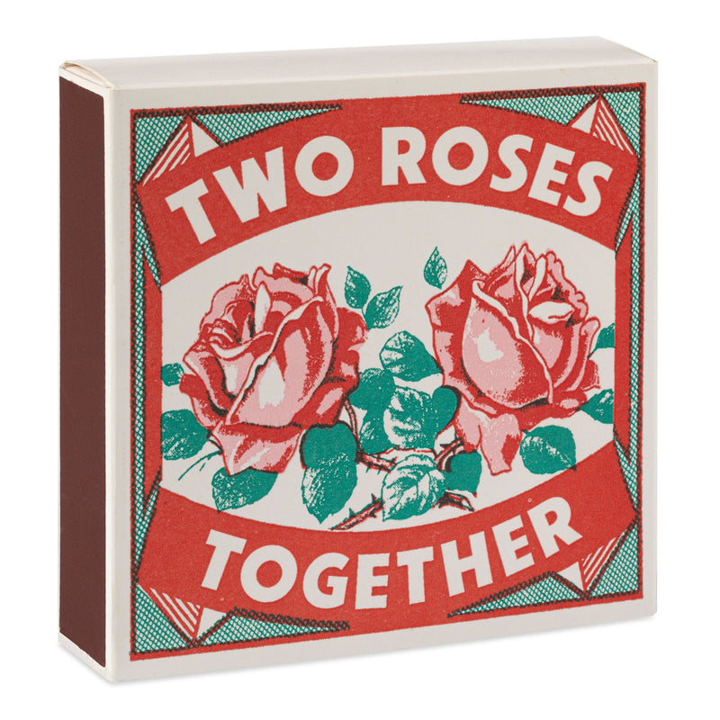 Two Roses Print Luxury Matches