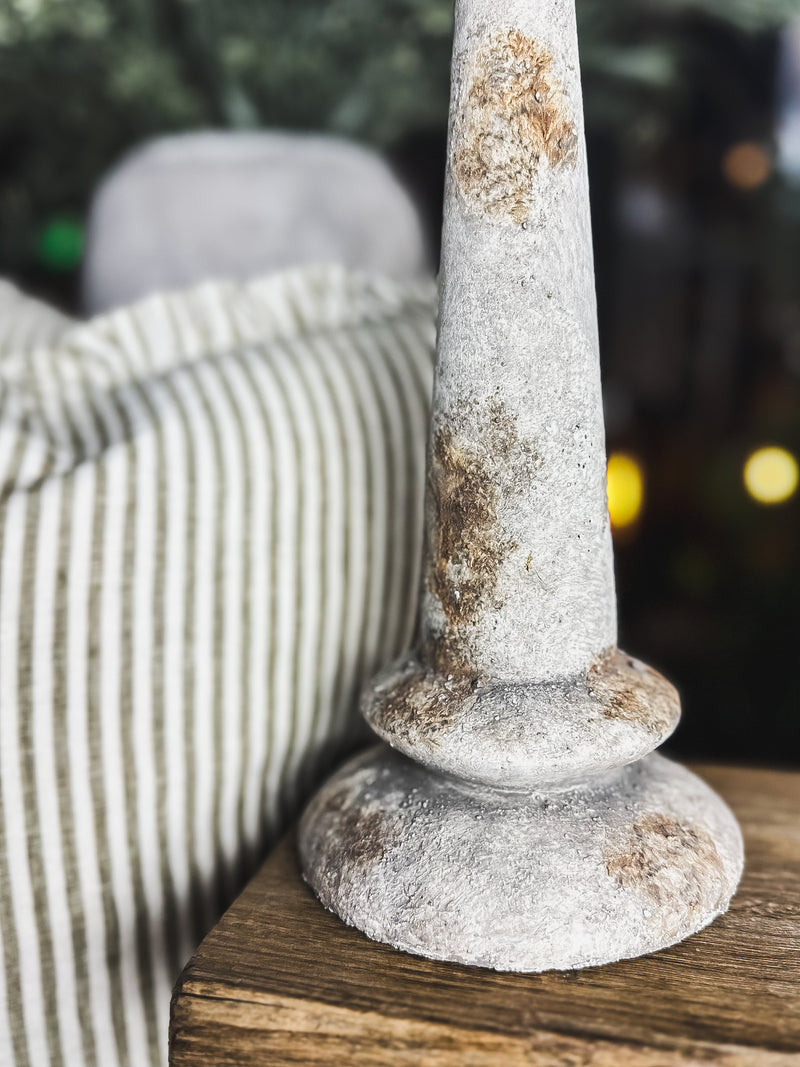 Medium Distressed Candlestick