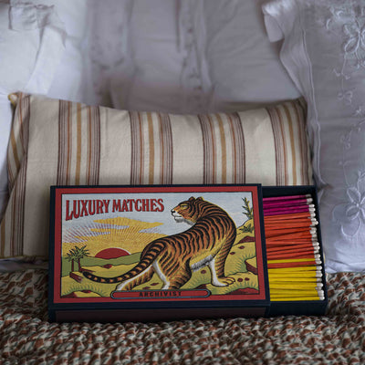 XL 'The Tiger' Print Luxury Matches