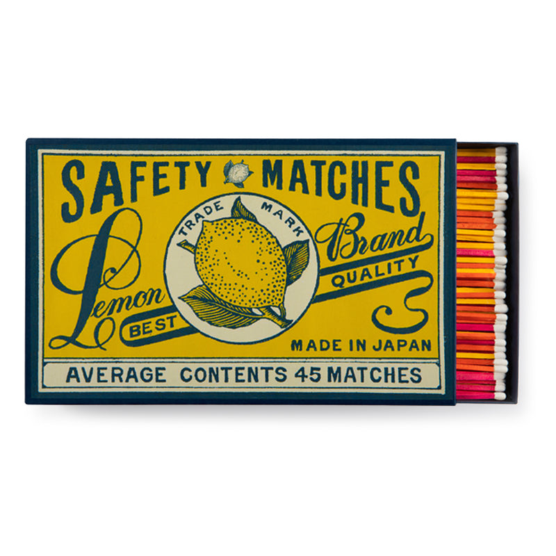 XL Lemon Print Luxury Matches
