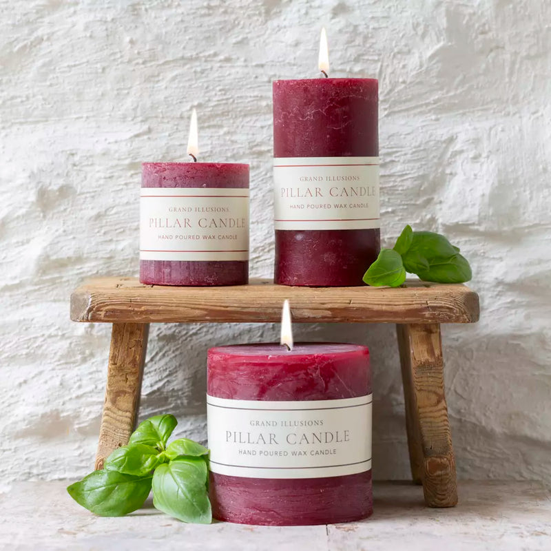 Rustic Plum Candle 7x7.5cm