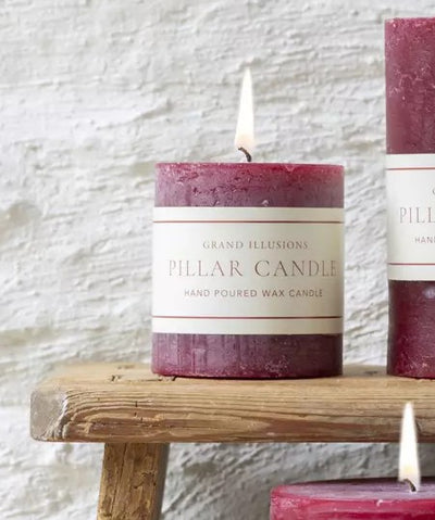 Rustic Plum Candle 7x7.5cm