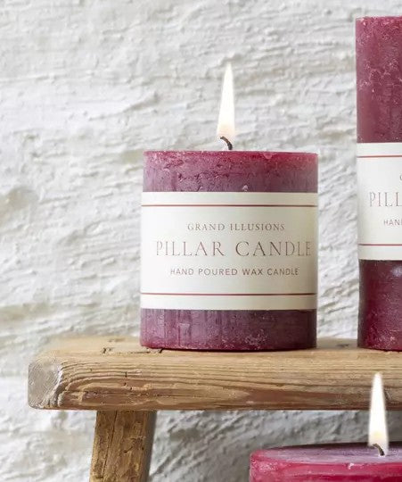 Rustic Plum Candle 7x7.5cm