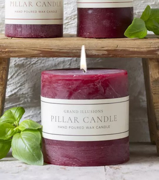 Rustic Plum Candle 10x10cm