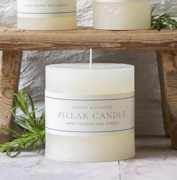 Rustic Ivory Candle 10x10cm