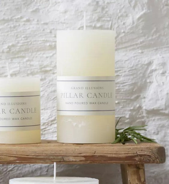 Rustic Ivory Candle 7x13cm