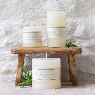 Rustic Ivory Candle 7x7.5cm