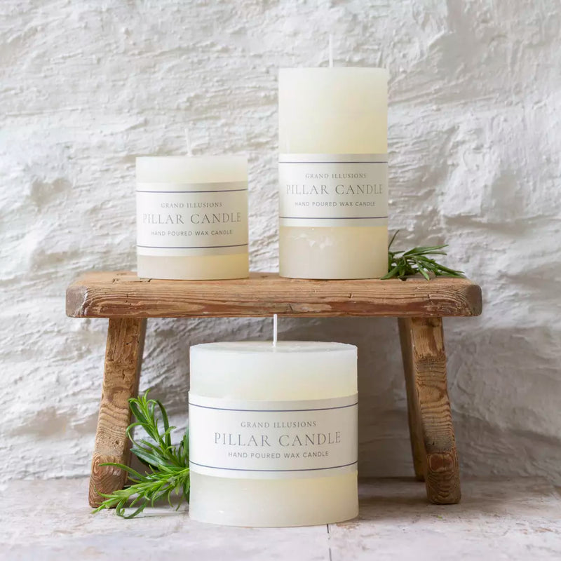 Rustic Ivory Candle 7x7.5cm