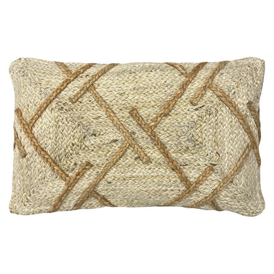 Natural Jute Braided Cushion