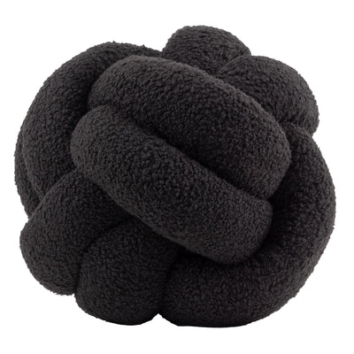 Black Boucle Knot Cushion