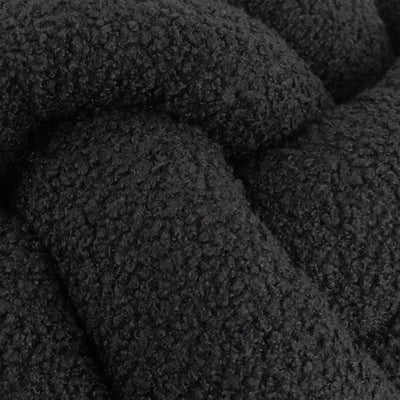 Black Boucle Knot Cushion