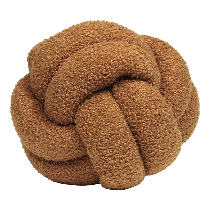 Ginger Boucle Knot Cushion