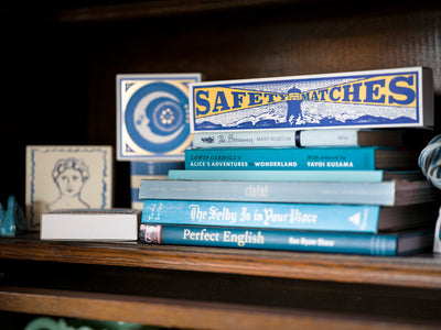 Blue Lighthouse Long Print Luxury Matches