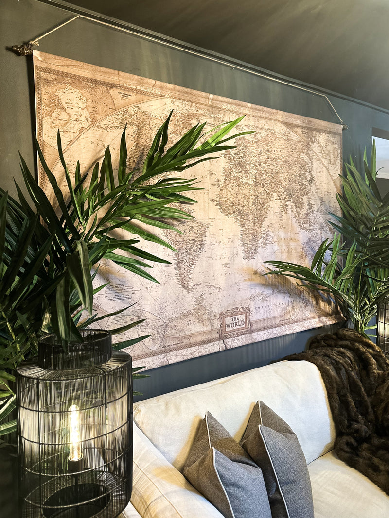 Fabric Hanging World Map
