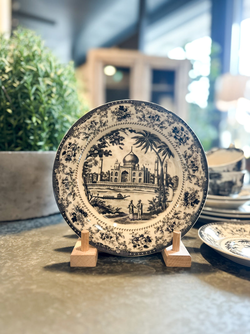 Aged Chinoiserie Printed Plate