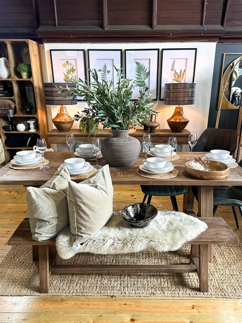 Reclaimed Elm Farmhouse Dining Table