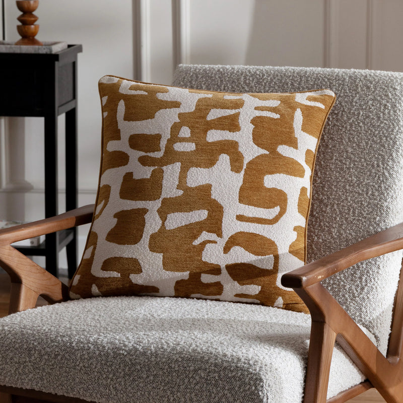 Jacquard Bronze Boucle Cushion 50x50cm