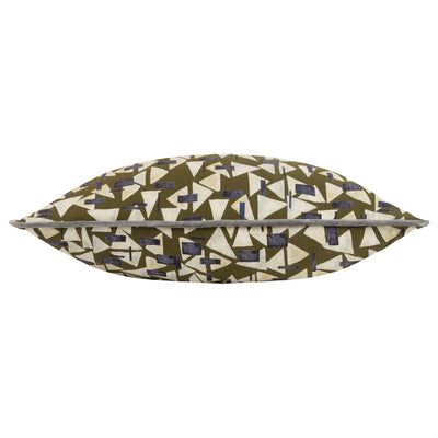 Khaki Abstract Cushion 30x60cm