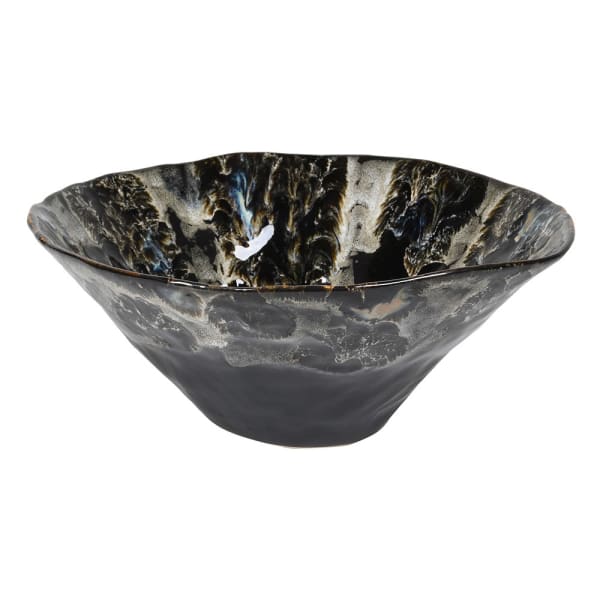 Black Fossil Decorative Bowl