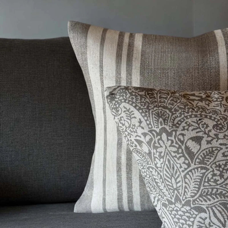 Sage Striped Cushion 50x50cm