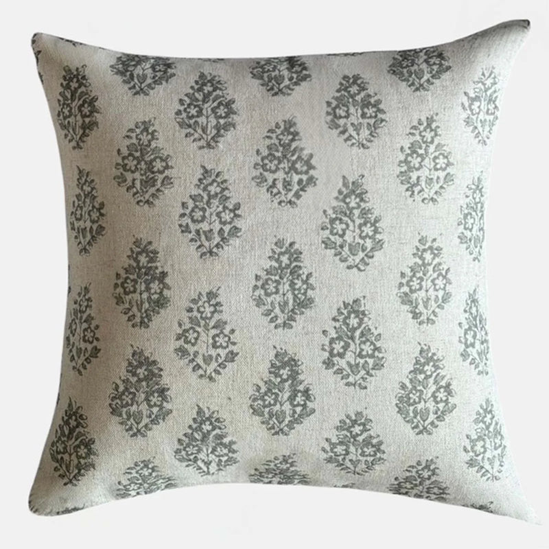 Grey Bouquet Patterned Cushion 50x50cm