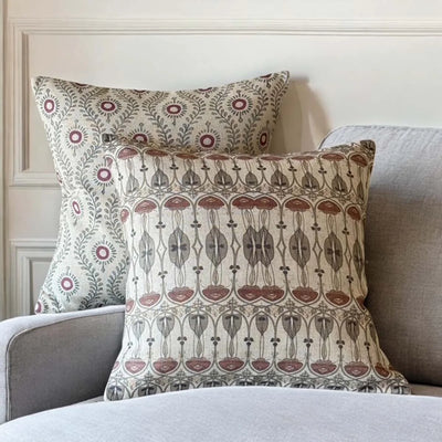 Red & Sage Twine Cushion 50x50cm