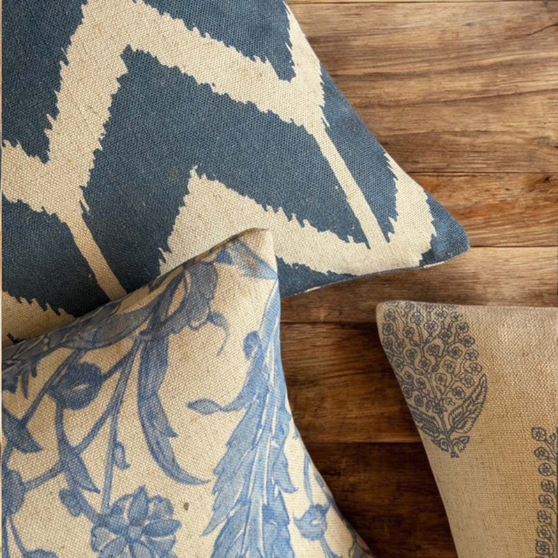 Denim Pattern Cushion 50x50cm