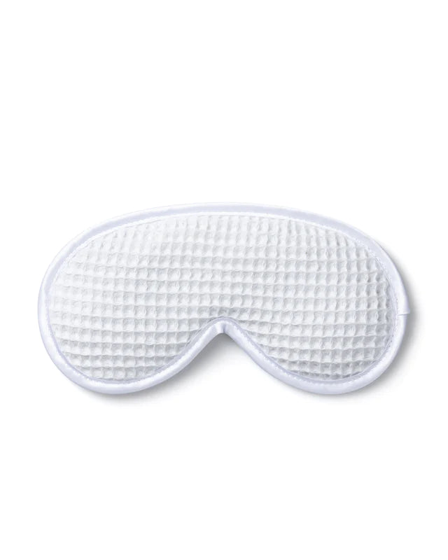 White Waffle Eye Mask