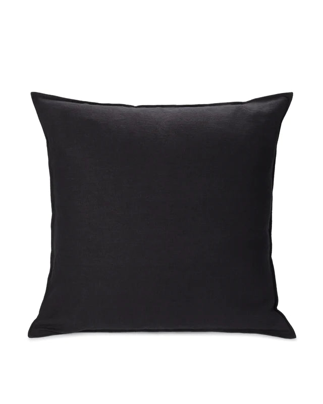 Square Black Cotton Cushion