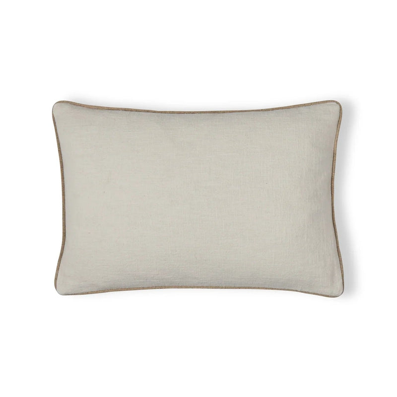 Small Natural/Off-White Oblong Cushion