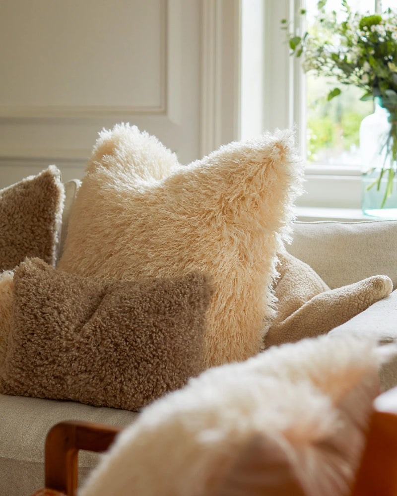 Giant Afghan Cream Cushion