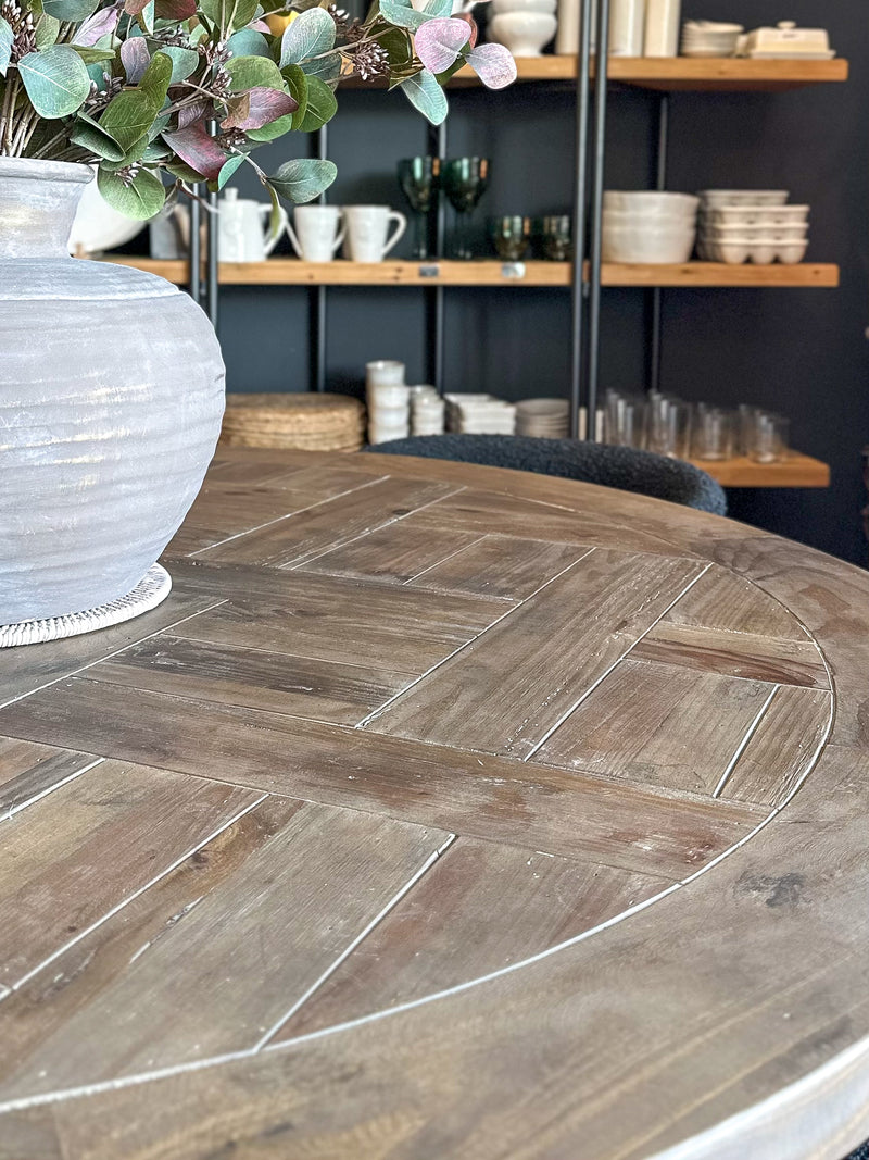 Reclaimed Pine Round Dining Table