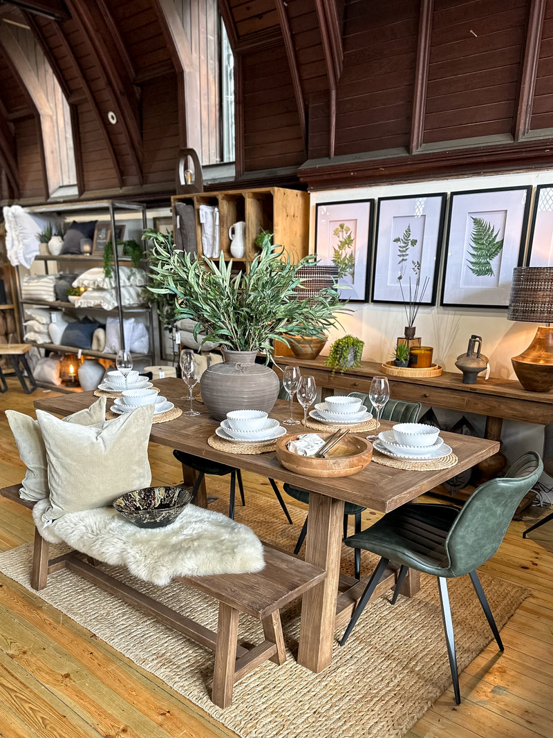 Reclaimed Elm Farmhouse Dining Table