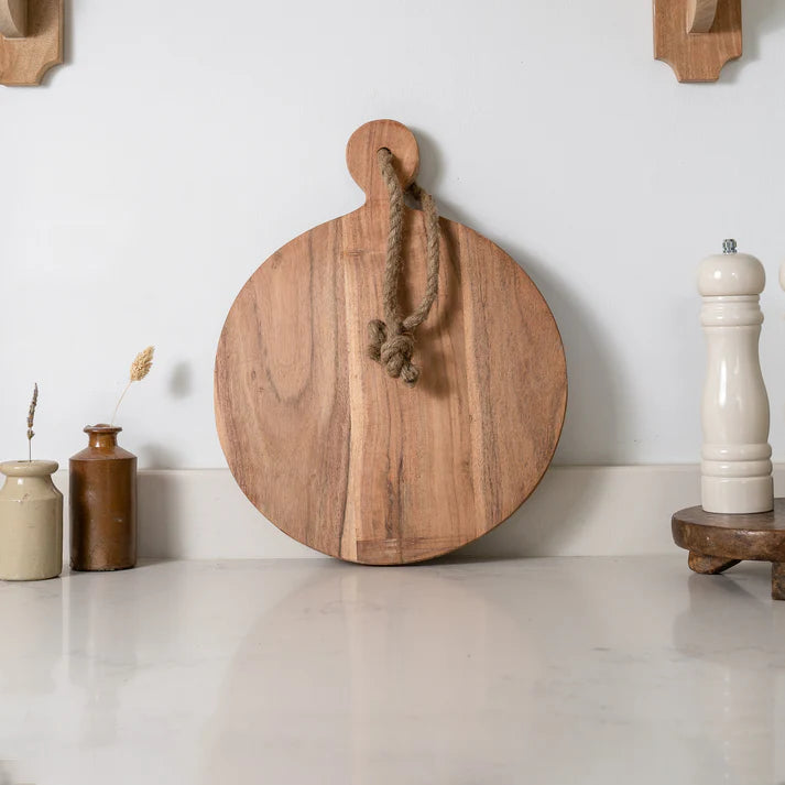 Hard Wood Round Chopping Board